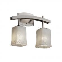 Justice Design Group GLA-8592-16-AMBR-NCKL - Archway 2-Light Bath Bar