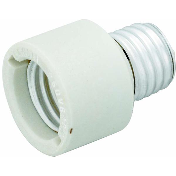 Medium To Medium E26 - E26 Extender; Porcelain; 1" Overall Extension; 660W-250V