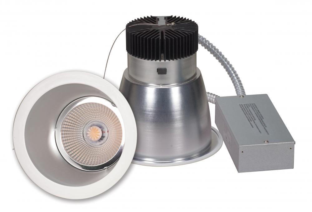 25 watt Commercial LED Downlight Retrofit; 6 inch; 4000K; 100-277 volts