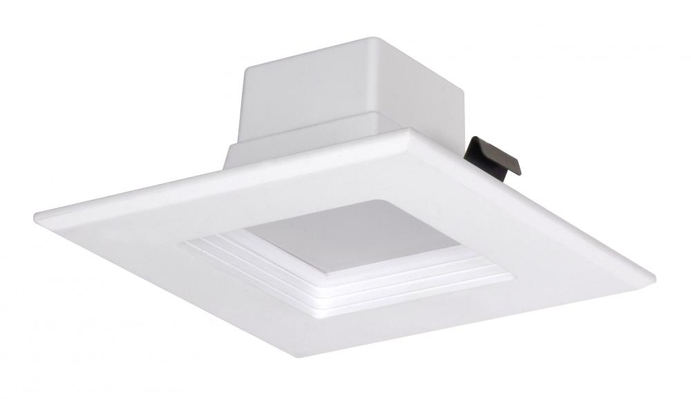 10 watt LED Downlight Retrofit; 4 inch square shape; 4000K; 120 volt