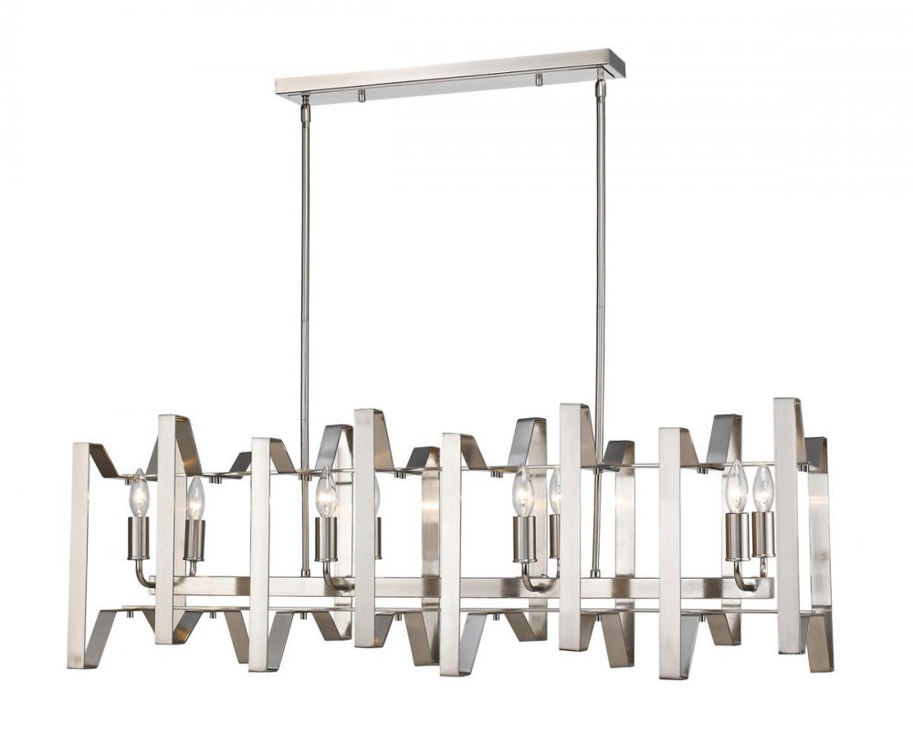 8 Light Linear Chandelier