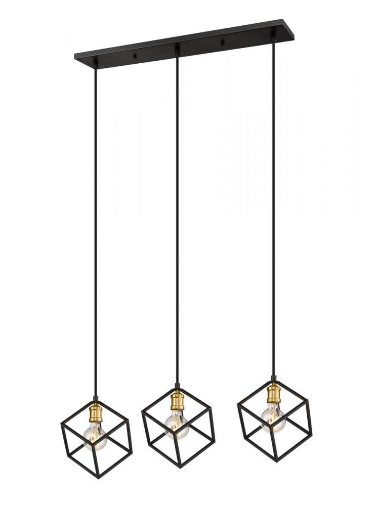 3 Light Linear Chandelier