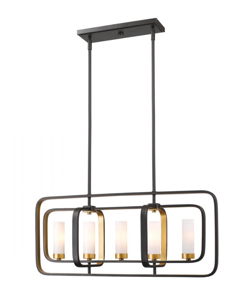 5 Light Linear Chandelier