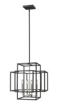  454-18BK-BN - 4 Light Chandelier