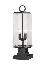 Z-Lite 592PHMS-SQPM-BK - 2 Light Outdoor Pier Mounted Fixture