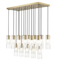  824P-17L-MGLD - 17 Light Linear Chandelier