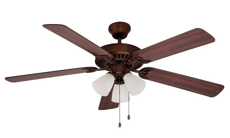 Spottswood 5-Blade, 3-Shade, 3-Light Indoor Ceiling Fan