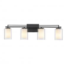 Trans Globe 22484 BK - Lisbon Vanity Lighting Black