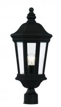 Trans Globe 40403 BK - Westfield Clear Glass Outdoor Post Mount Lantern Head