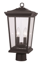 Trans Globe 50777 BK - Turlock 12" Postmount Lantern