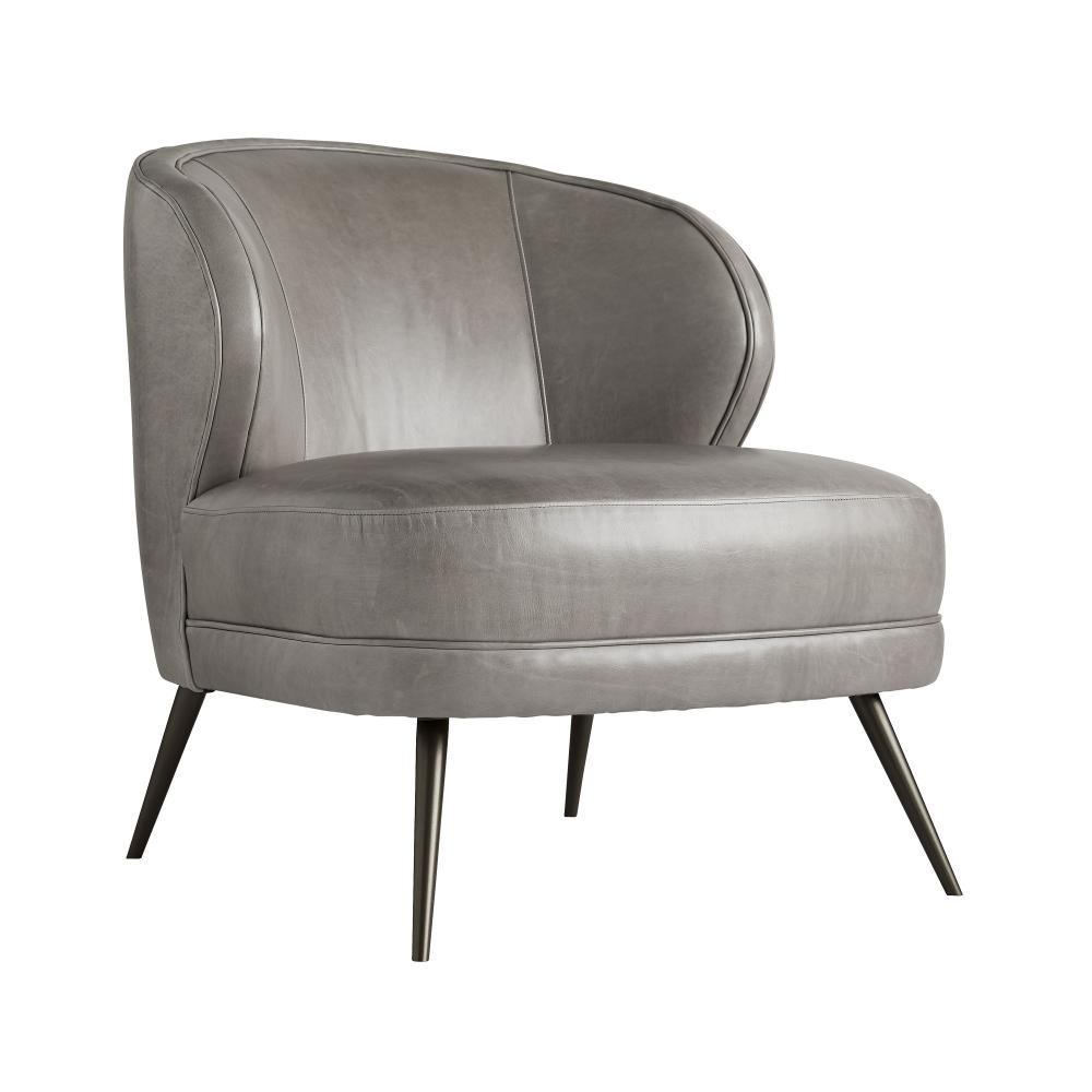 Kitts Chair Mineral Grey Leather