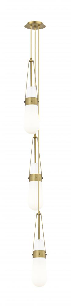 Milan - 3 Light - 6 inch - Brushed Brass - Multi Pendant