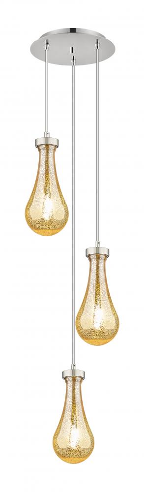 Owego - 3 Light - 13 inch - Polished Nickel - Multi Pendant