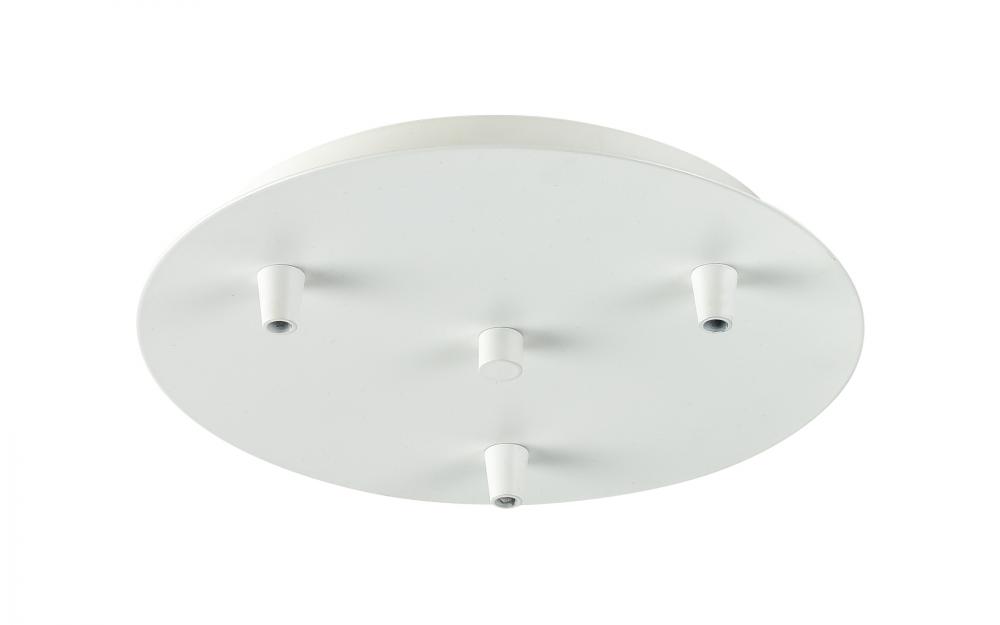 3 Light Round Multi Port Canopy