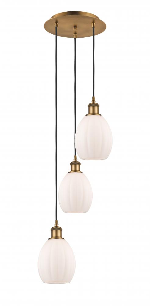 Eaton - 3 Light - 12 inch - Brushed Brass - Cord Hung - Multi Pendant