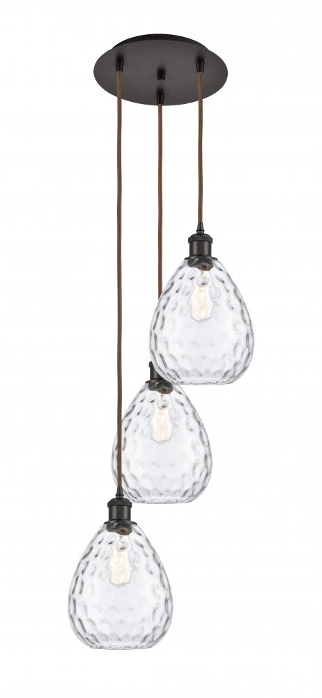 Waverly - 3 Light - 15 inch - Oil Rubbed Bronze - Cord Hung - Multi Pendant