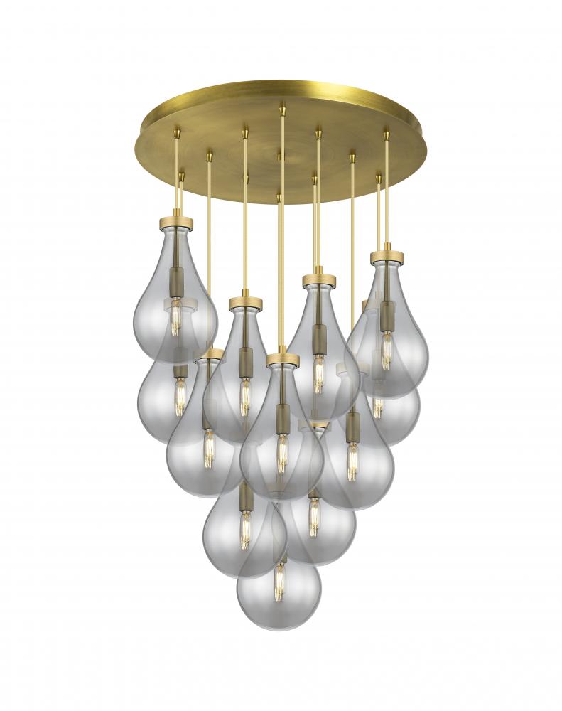 Owego - 12 Light - 24 inch - Brushed Brass - Multi Pendant