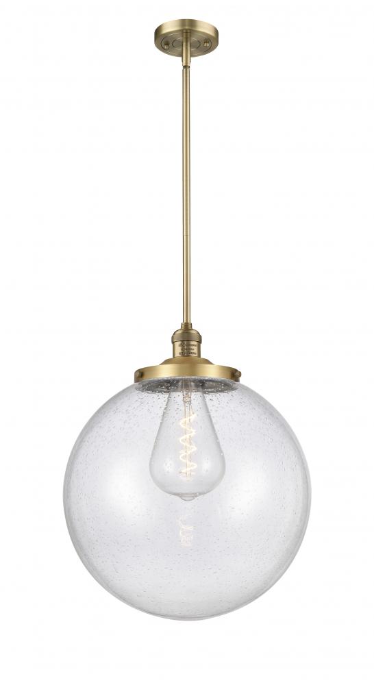 Beacon - 1 Light - 16 inch - Brushed Brass - Stem Hung - Pendant