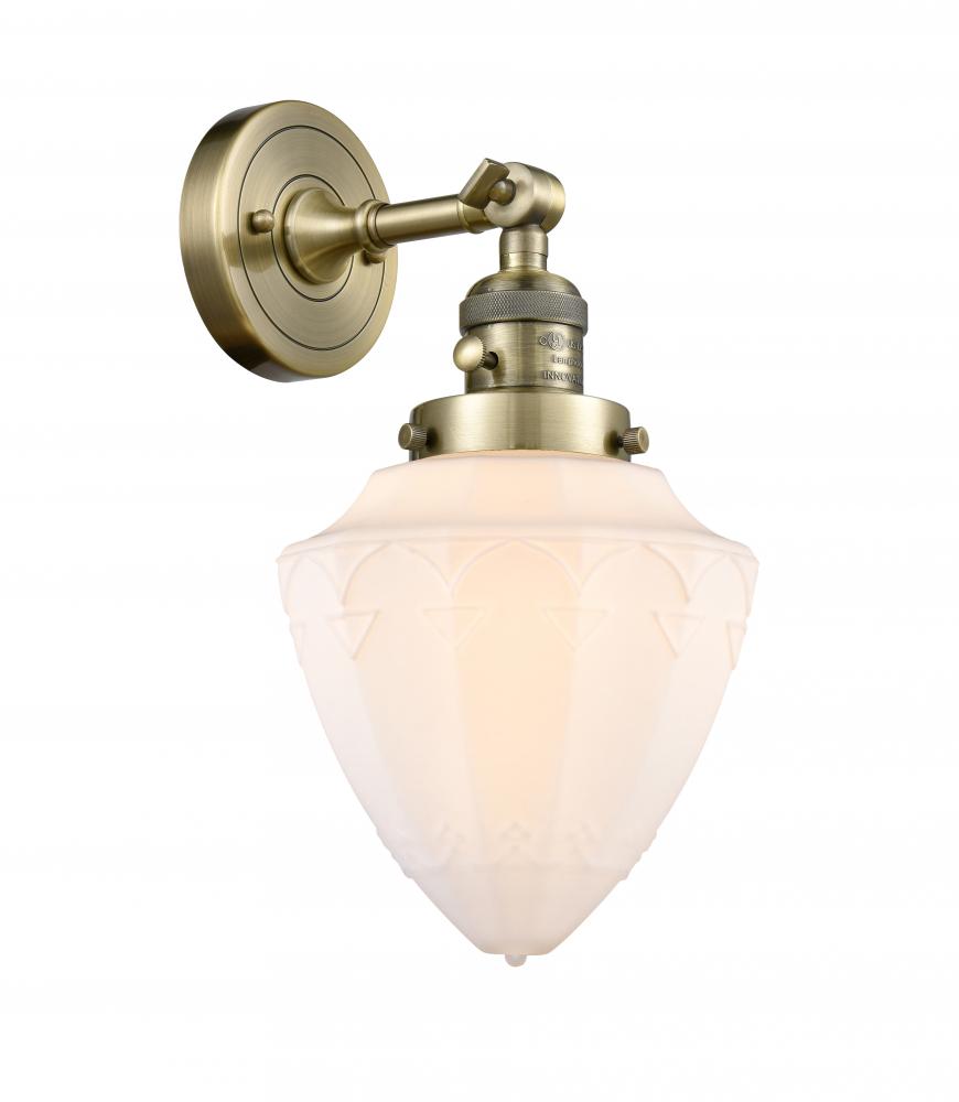 Bullet - 1 Light - 7 inch - Antique Brass - Sconce