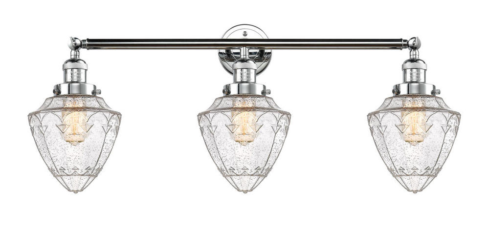 Bullet - 3 Light - 34 inch - Polished Chrome - Bath Vanity Light