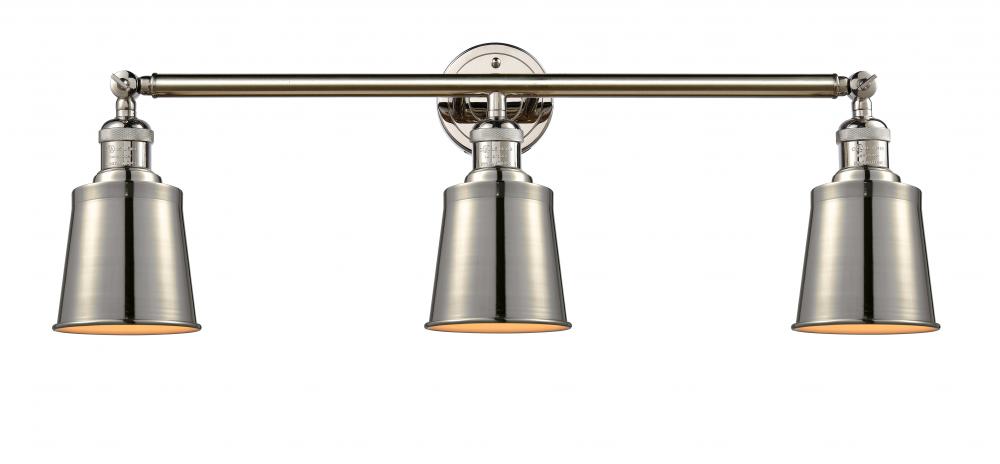 Addison - 3 Light - 32 inch - Polished Nickel - Bath Vanity Light