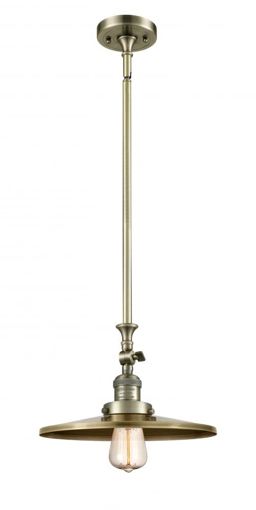 Appalachian - 1 Light - 12 inch - Antique Brass - Stem Hung - Mini Pendant