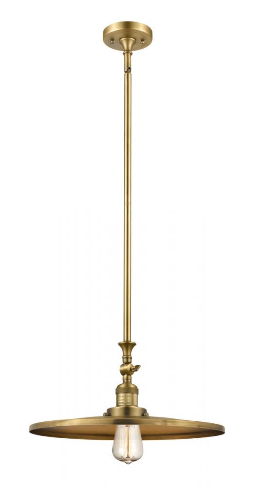 Appalachian - 1 Light - 16 inch - Brushed Brass - Stem Hung - Mini Pendant