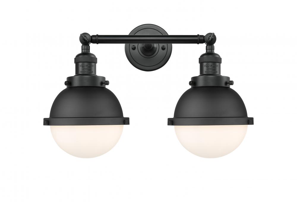 Hampden - 2 Light - 18 inch - Matte Black - Bath Vanity Light