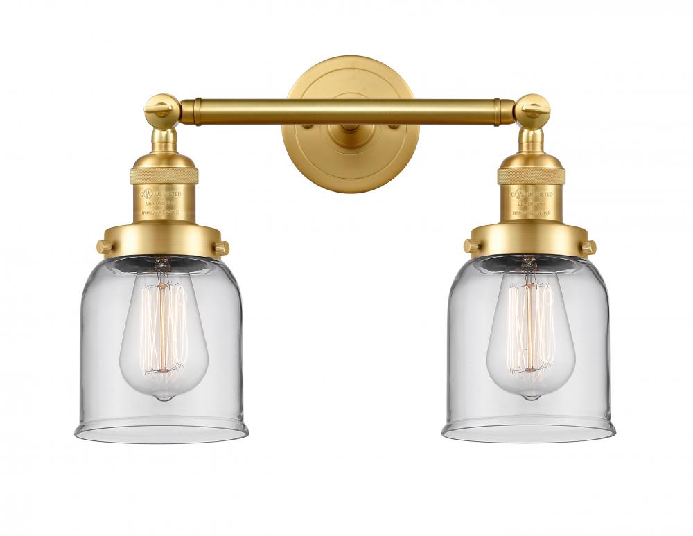 Bell - 2 Light - 16 inch - Satin Gold - Bath Vanity Light