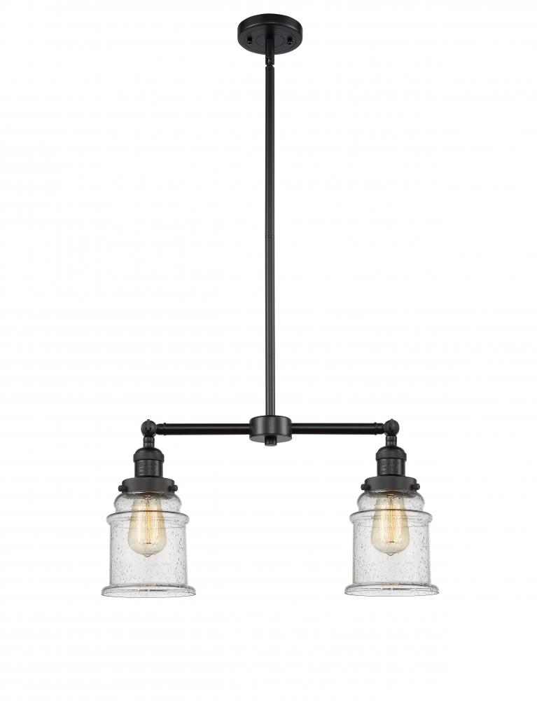 Canton - 2 Light - 21 inch - Matte Black - Stem Hung - Island Light