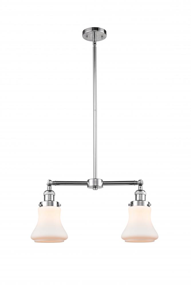 Bellmont - 2 Light - 21 inch - Polished Chrome - Stem Hung - Island Light