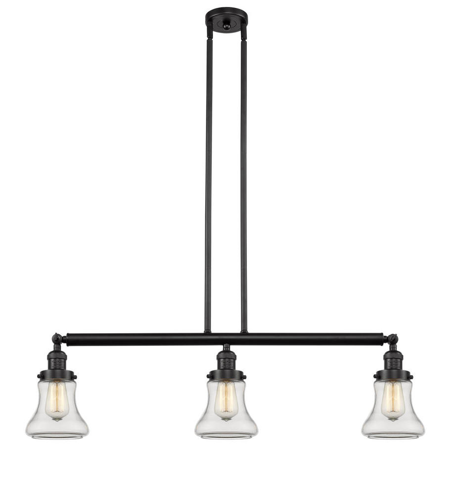 Bellmont - 3 Light - 39 inch - Oil Rubbed Bronze - Stem Hung - Island Light