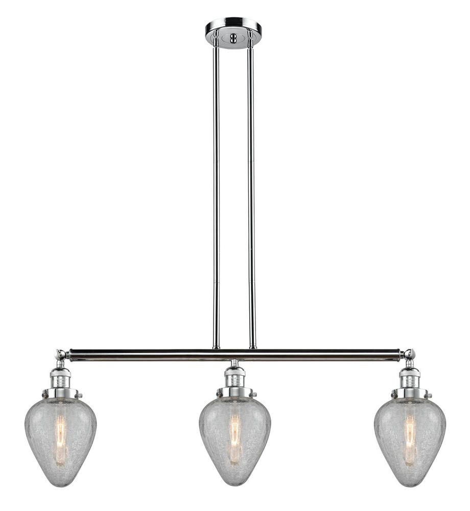 Geneseo - 3 Light - 38 inch - Polished Chrome - Stem Hung - Island Light