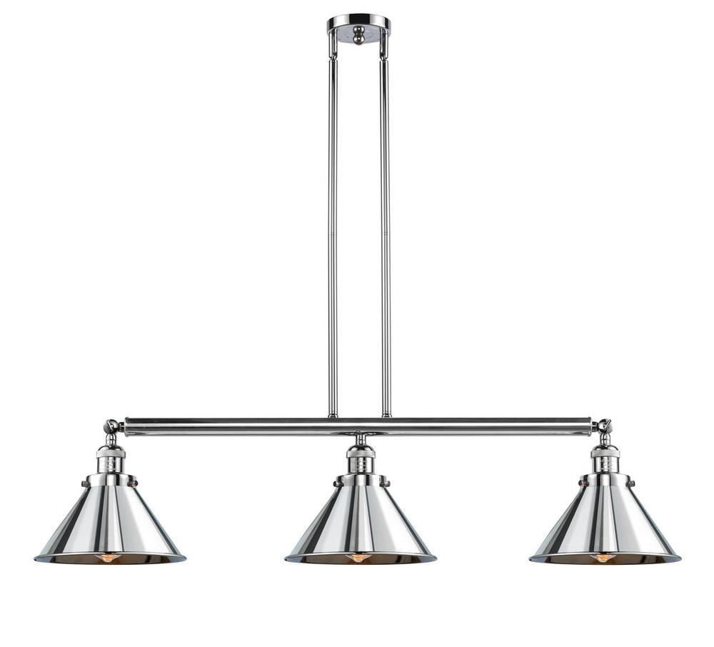 Briarcliff - 3 Light - 43 inch - Polished Chrome - Stem Hung - Island Light