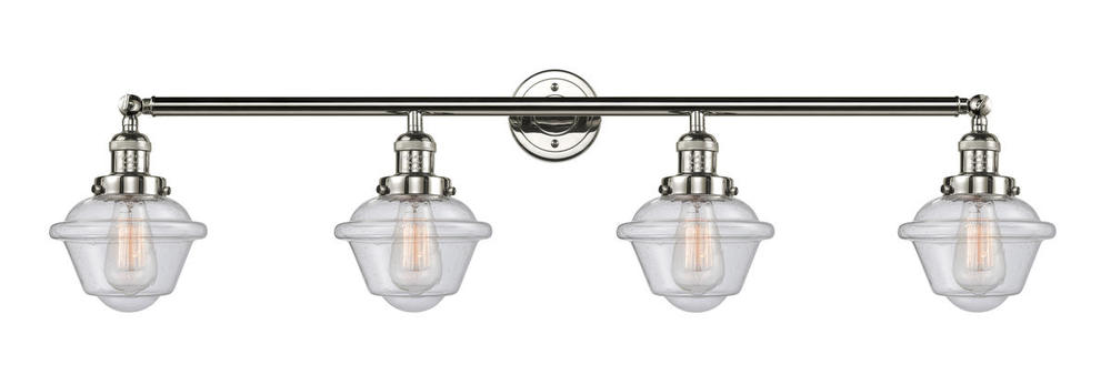 Oxford - 4 Light - 46 inch - Polished Nickel - Bath Vanity Light