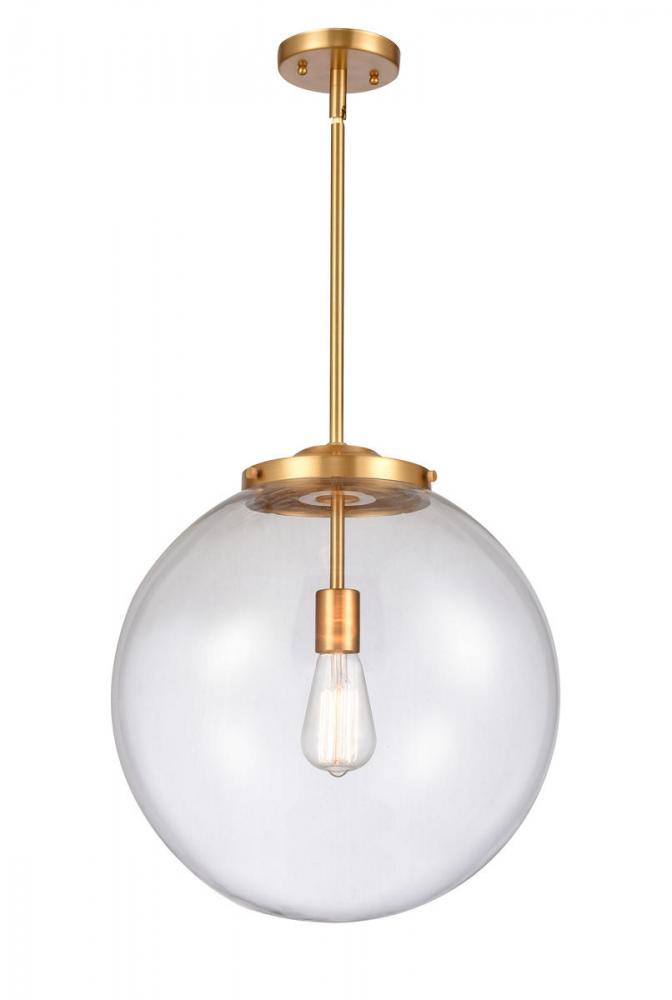 Beacon - 1 Light - 16 inch - Satin Gold - Cord hung - Pendant