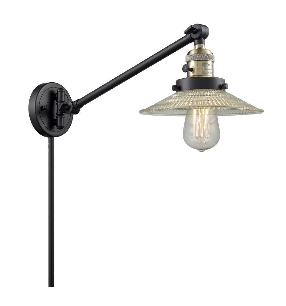 Halophane - 1 Light - 9 inch - Black Antique Brass - Swing Arm