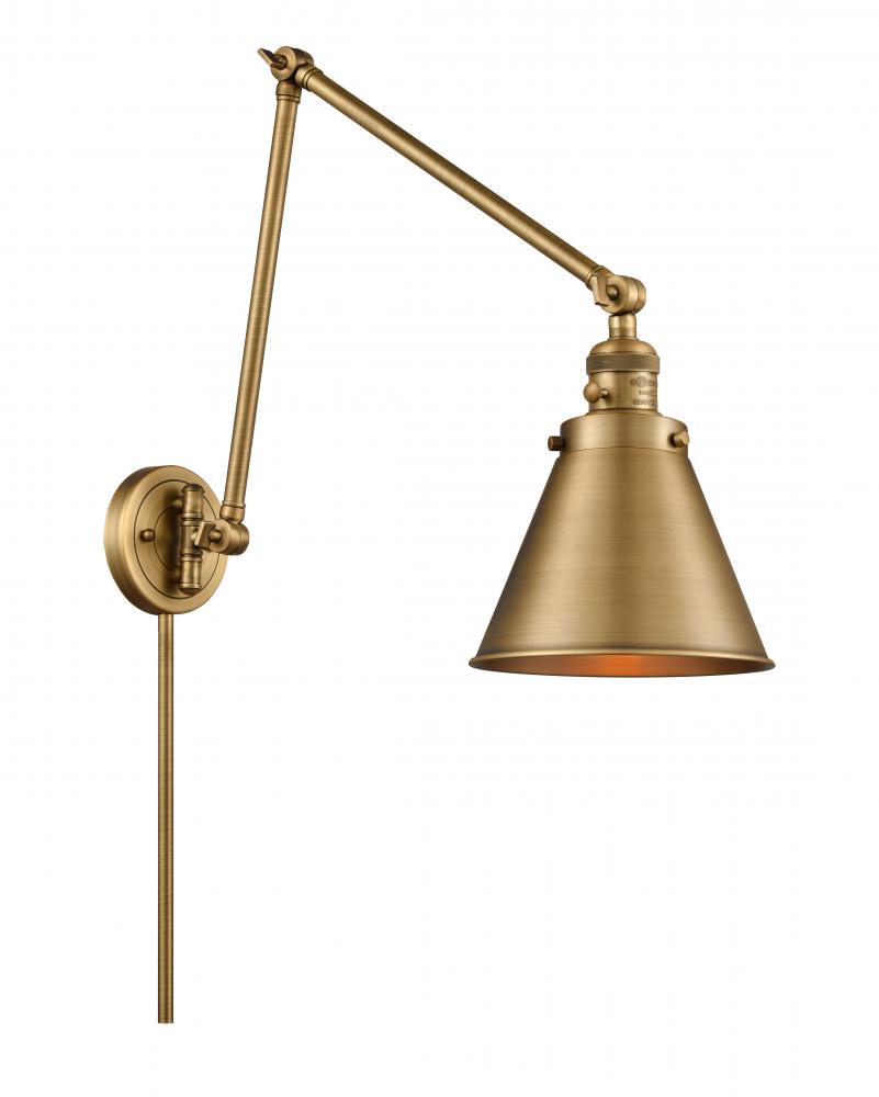 Appalachian - 1 Light - 8 inch - Brushed Brass - Swing Arm