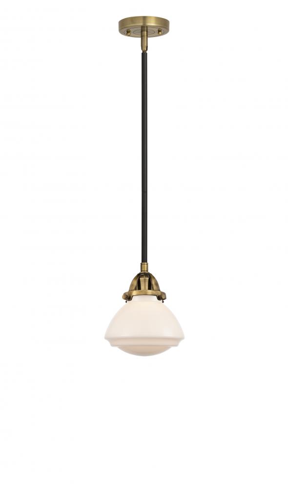 Olean - 1 Light - 7 inch - Black Antique Brass - Cord hung - Mini Pendant