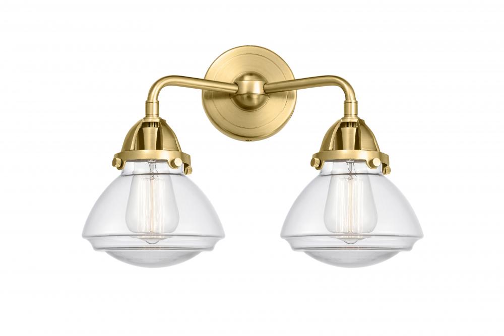 Olean - 2 Light - 15 inch - Satin Gold - Bath Vanity Light