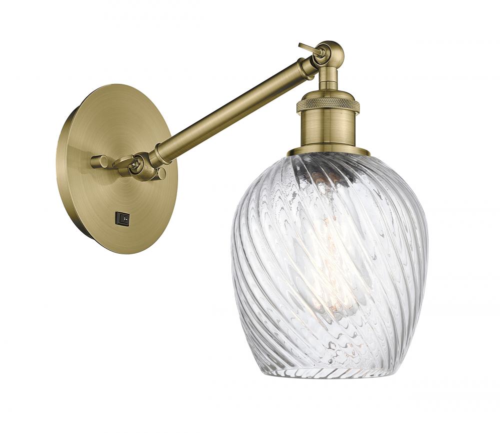 Salina - 1 Light - 6 inch - Antique Brass - Sconce