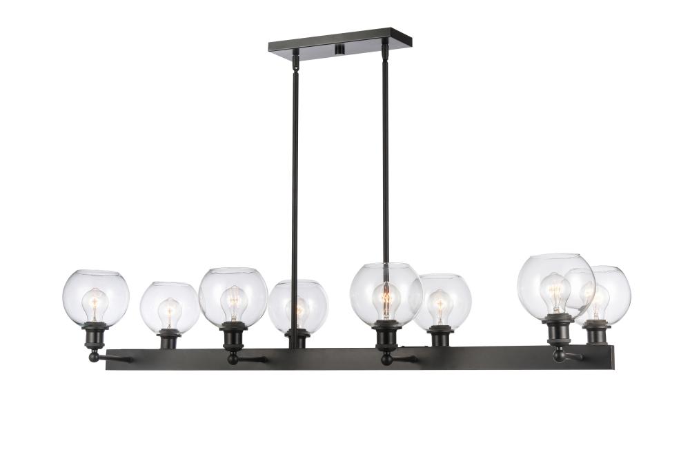 Concord - 8 Light - 48 inch - Matte Black - Cord hung - Island Light