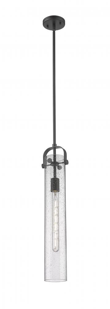 Pilaster - 1 Light - 4 inch Glass - Matte Black - Pendant