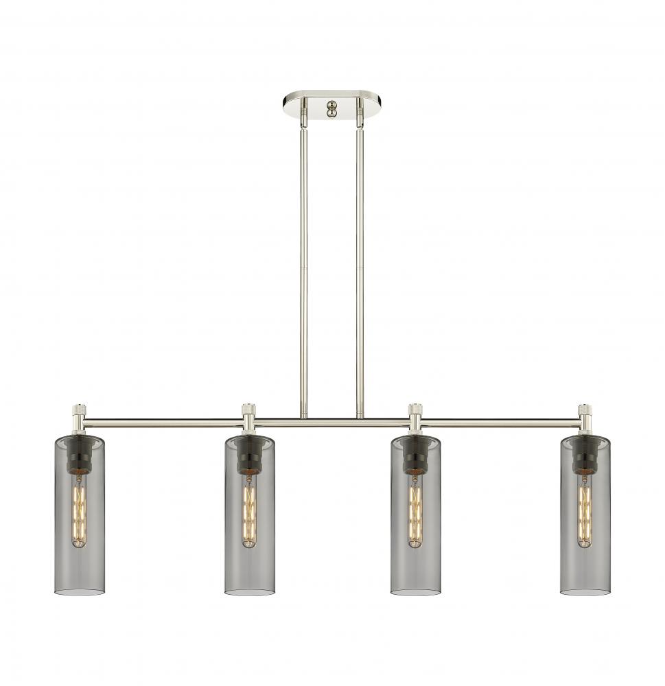 Crown Point - 4 Light - 44 inch - Polished Nickel - Island Light