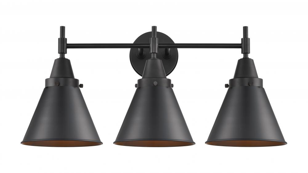 Appalachian - 3 Light - 26 inch - Matte Black - Bath Vanity Light