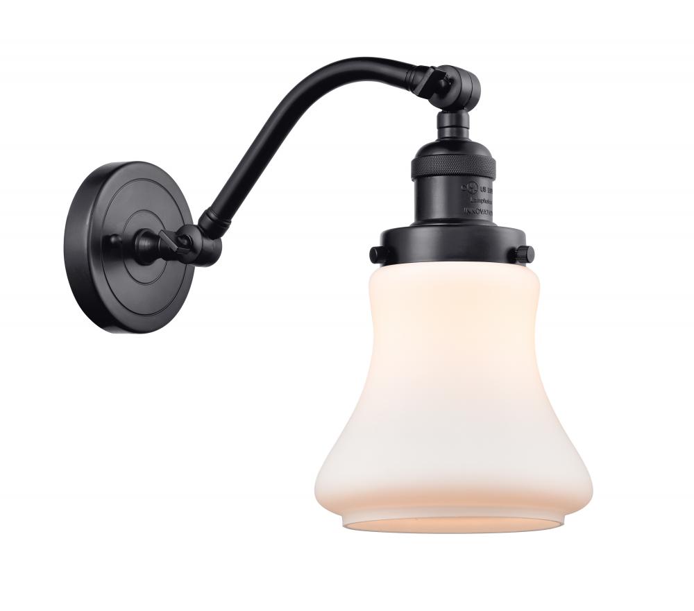 Bellmont - 1 Light - 7 inch - Matte Black - Sconce