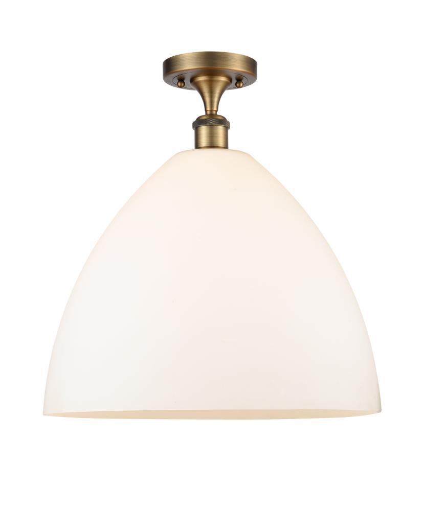 Bristol - 1 Light - 16 inch - Brushed Brass - Semi-Flush Mount