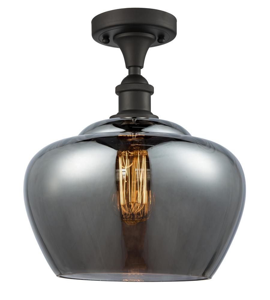 Fenton - 1 Light - 11 inch - Oil Rubbed Bronze - Semi-Flush Mount