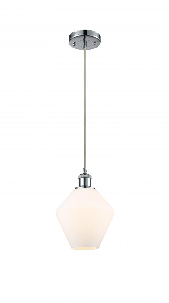 Cindyrella - 1 Light - 8 inch - Polished Chrome - Cord hung - Mini Pendant