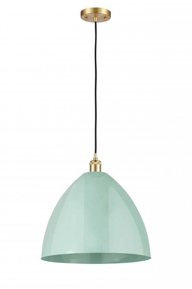 Plymouth - 1 Light - 16 inch - Satin Gold - Cord hung - Mini Pendant